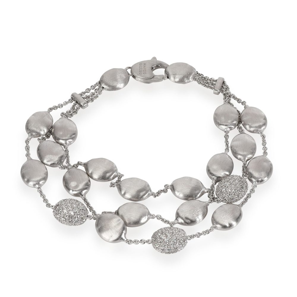 Marco Bicego Siviglia Diamond Bracelet in 18K White Gold 1.40 CTW